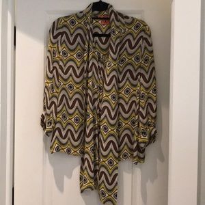 Tory Burch Silk Tie Blouse